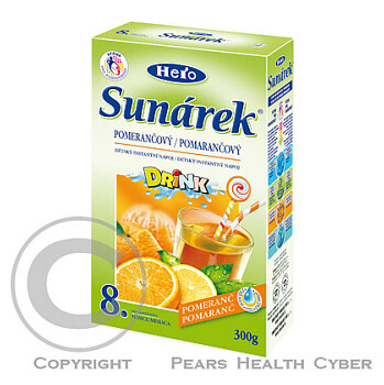 Sunárek instantní nápoj pomerančový - krabička 300 g