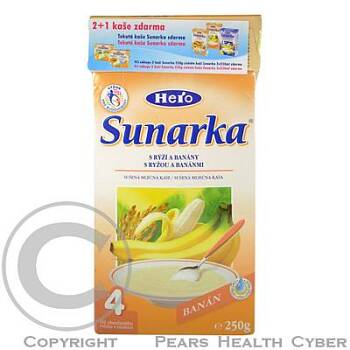 Sunarka s rýží a banány 2x250g+ tekutý banán 2x250ml