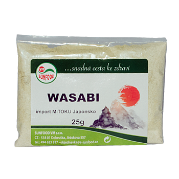 SUNFOOD Wasabi 25 g (Koření a kořenící směsi)