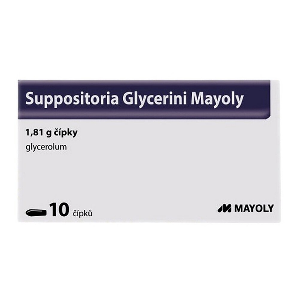 SUPPOSITORIA Glycerini Mayoly 1,81g 10 čípků