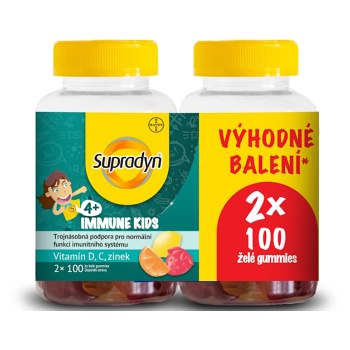 SUPRADYN Immune kids želé 2 x 100 kusů VÝHODNÉ balení (Vitamíny a multivitamíny pro děti) - Vícesložkové