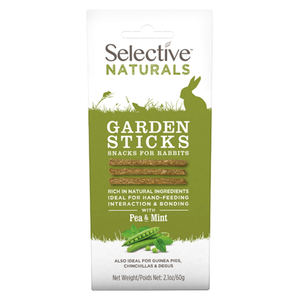 SUPREME Selective naturals snack garden sticks hrášek s mátou 60 g