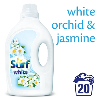 SURF White prací gel Orchid&Jasmine  20 pracích dávek poškozený obal (Poškozené zboží)
