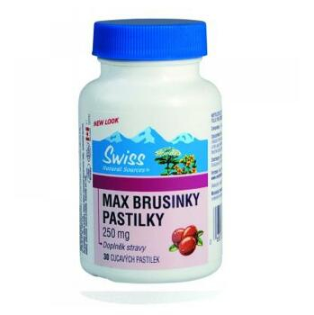 SWISS Max brusinky 30 pastilek