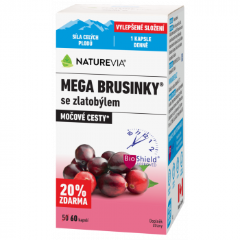 NATUREVIA Mega brusinky 60 kapslí