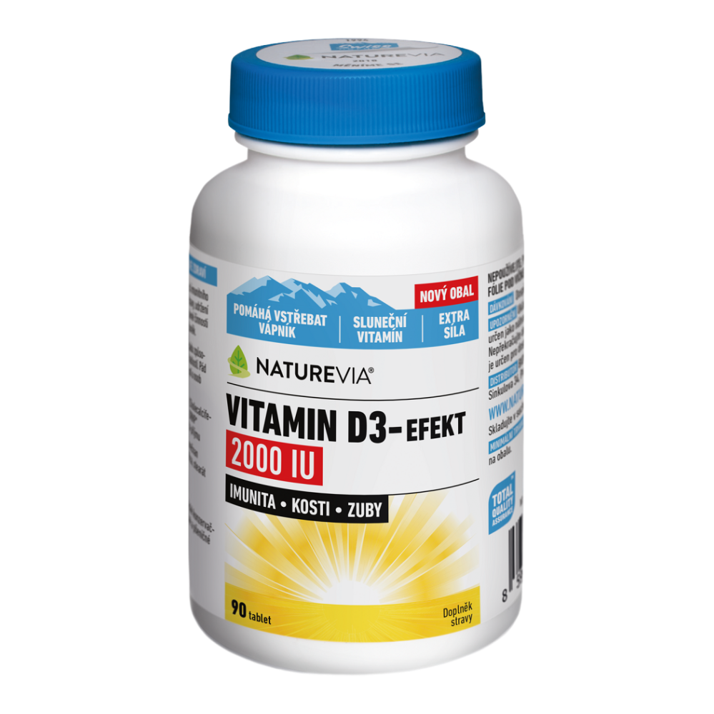 Levně NATUREVIA Vitamin D3-Efekt 2000I.U. 90 tablet