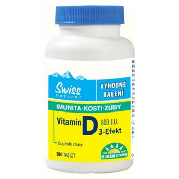 SWISS Vitamín D3 Efekt 100 tablet