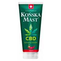 SWISSMEDICUS Koňská mast s CBD hřejivá 200 ml