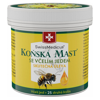 SWISSMEDICUS Koňská mast se včelím jedem 150 ml (Masážní krémy, mléka) - Regenerační