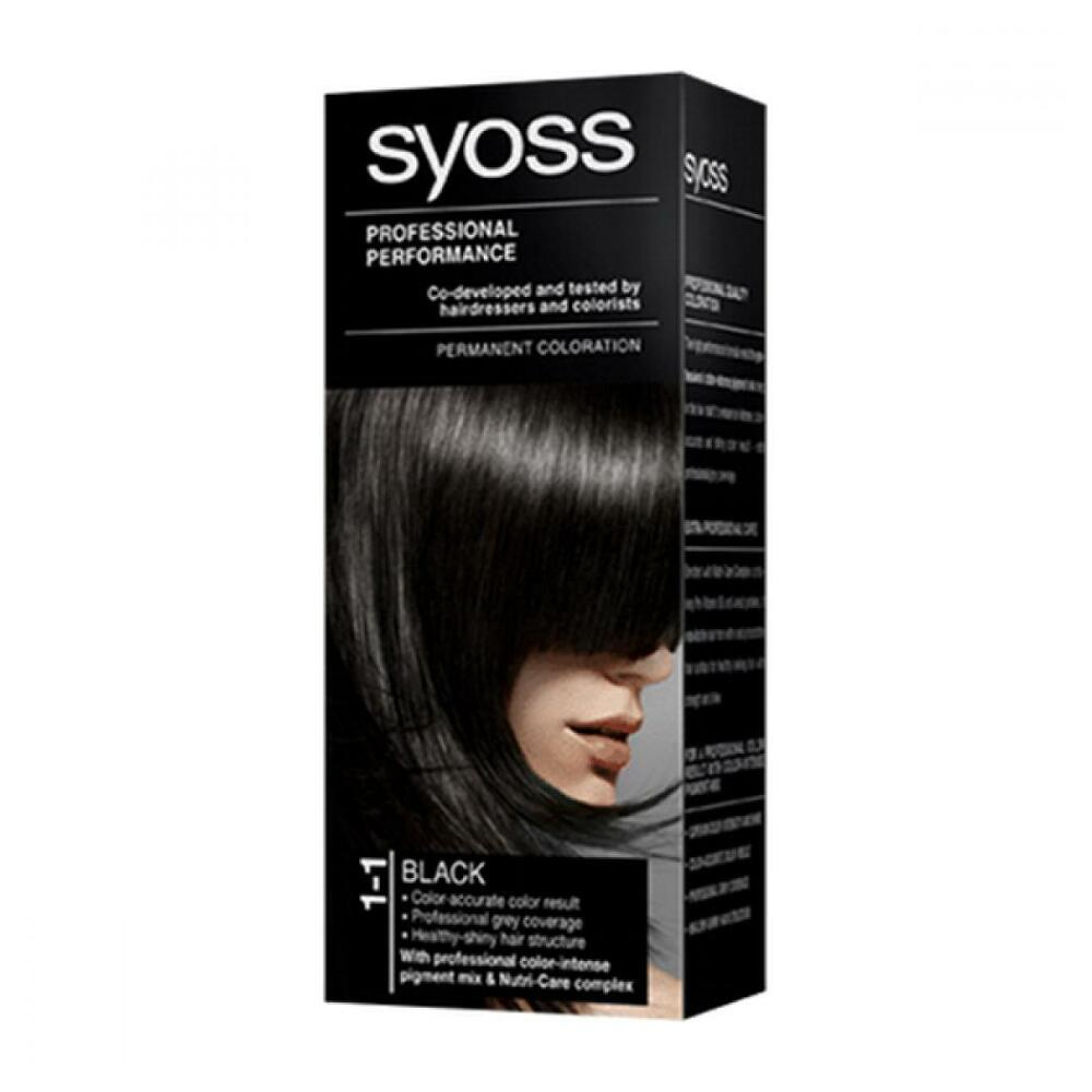 E-shop SYOSS Barva na vlasy odstín 1-1 černý