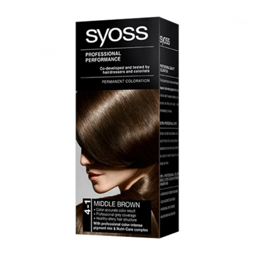 E-shop SYOSS Barva na vlasy odstín středně hnědý 4-1