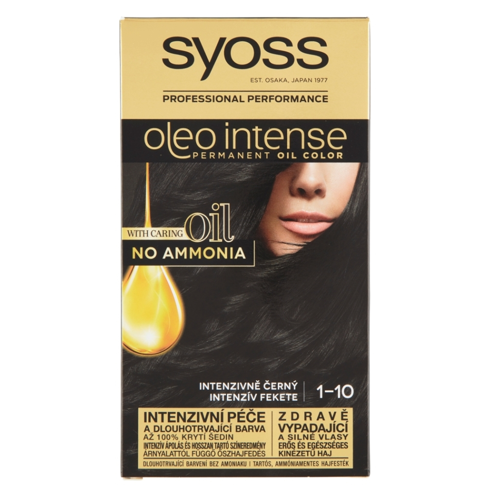 E-shop SYOSS Oleo Intense Barva na vlasy 1-10 Intenzivně černý