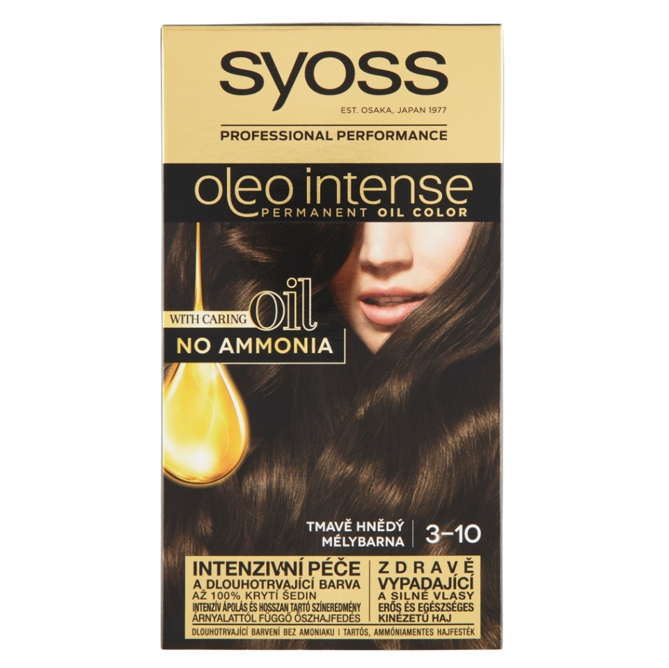 Levně SYOSS Oleo Intense Barva na vlasy 3-10 Tmavě hnědý