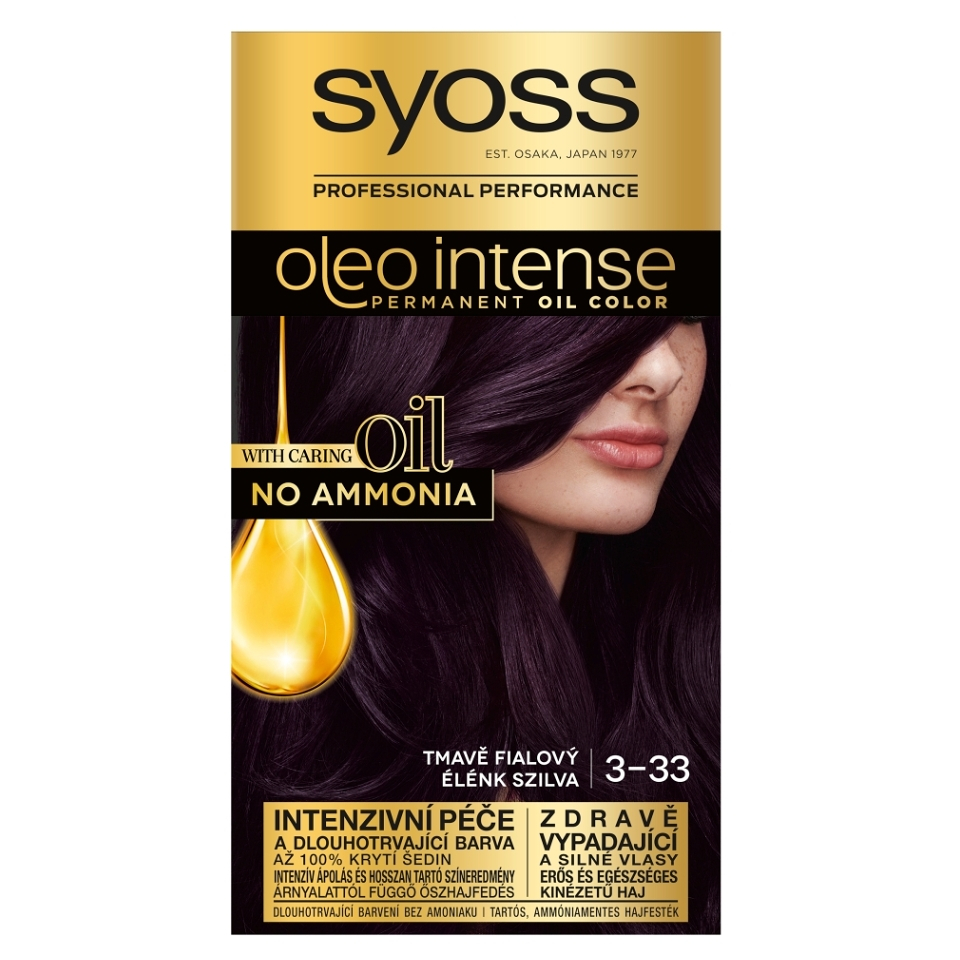 Levně SYOSS Oleo Intense Barva na vlasy 3-33 Tmavě fialový