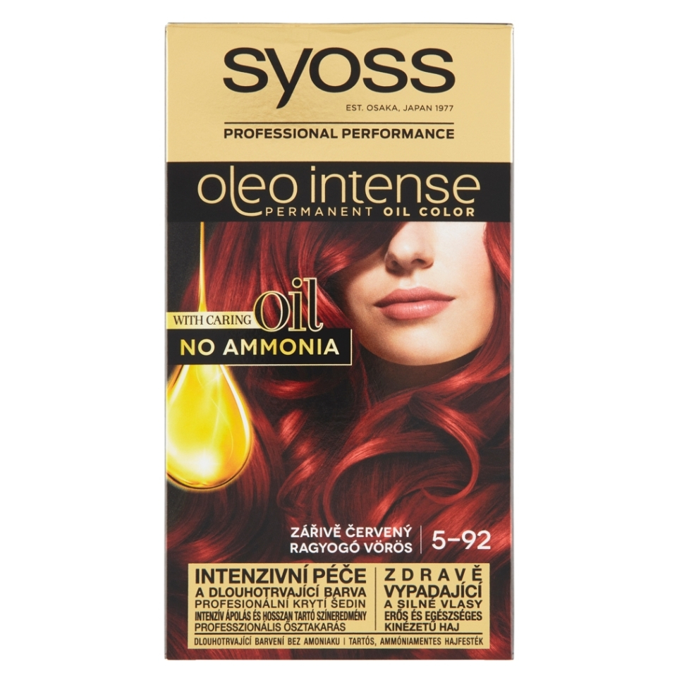 E-shop SYOSS Oleo Intense Barva na vlasy 5-92 Zářivě červený