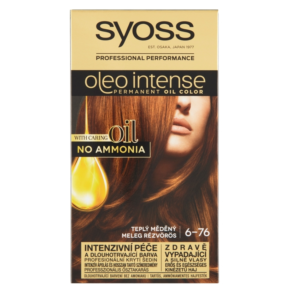 E-shop SYOSS Oleo Intense Barva na vlasy 6-76 Teplý měděný