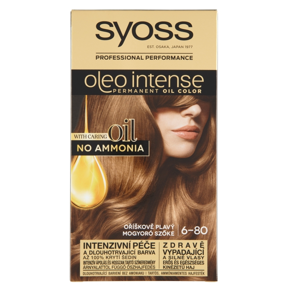 E-shop SYOSS Oleo Intense Barva na vlasy 6-80 Oříškově plavý