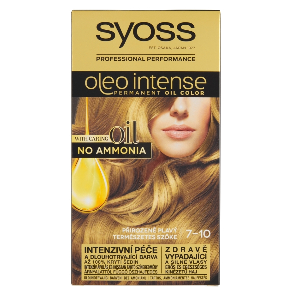E-shop SYOSS Oleo Intense Barva na vlasy 7-10 Přirozeně plavý