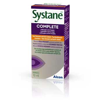 SYSTANE Complete bez konzervačních látek 10 ml (Kapky do očí) - Oční, Pro nositelky kontaktních čoček