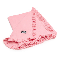 T-TOMI Mušelínová deka s volánkem pink 80 x 100 cm