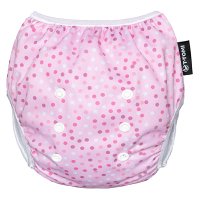 T-TOMI Plenkové plavky s volánkem pink dots 5-15 kg