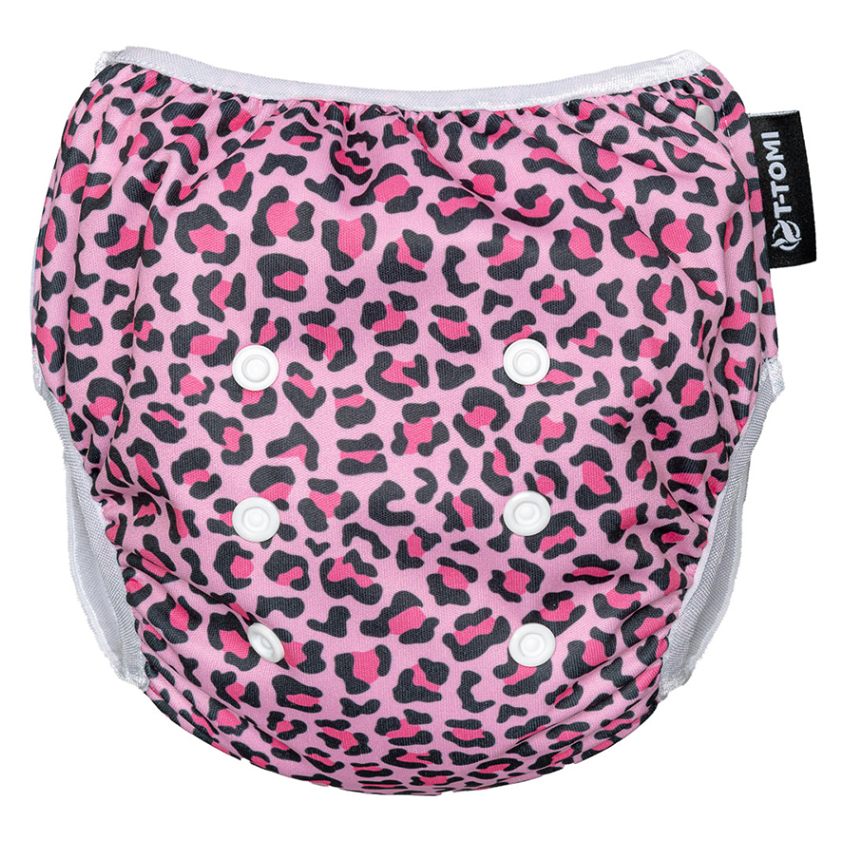 E-shop T-TOMI Plenkové plavky s volánkem pink gepard 5-15 kg