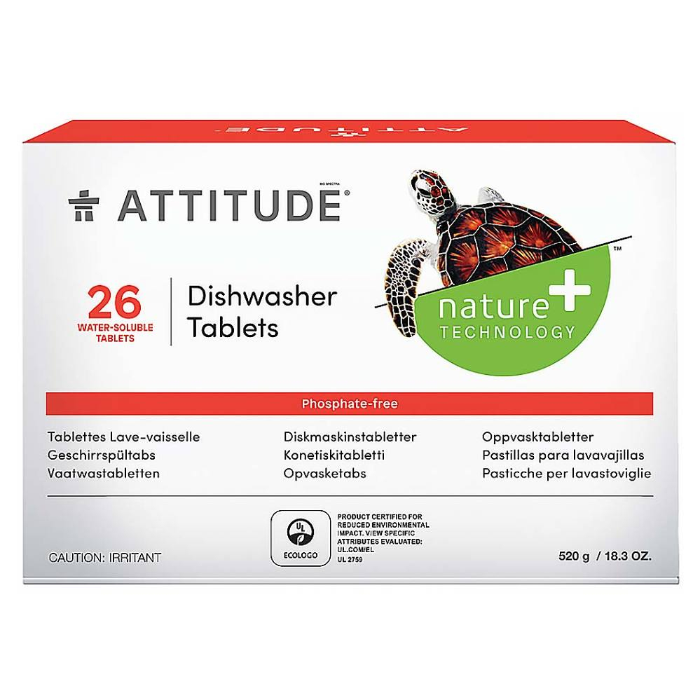 Levně ATTITUDE tablety do myčky bez fosfátů 26 dávek