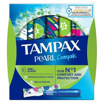 TAMPAX Pearl Compak Super tampony s aplikátorem 16