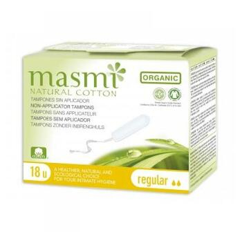 MASMI Regular tampony z organické bavlny 18 kusů