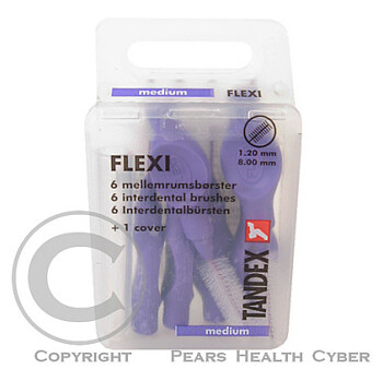 TANDEX Flexi mezizubní kartáčky 1.2 mm fialové 6 ks