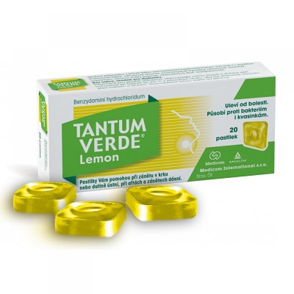 Obrázek TANTUM VERDE ORM Lemon pastilky 20x 3 mg