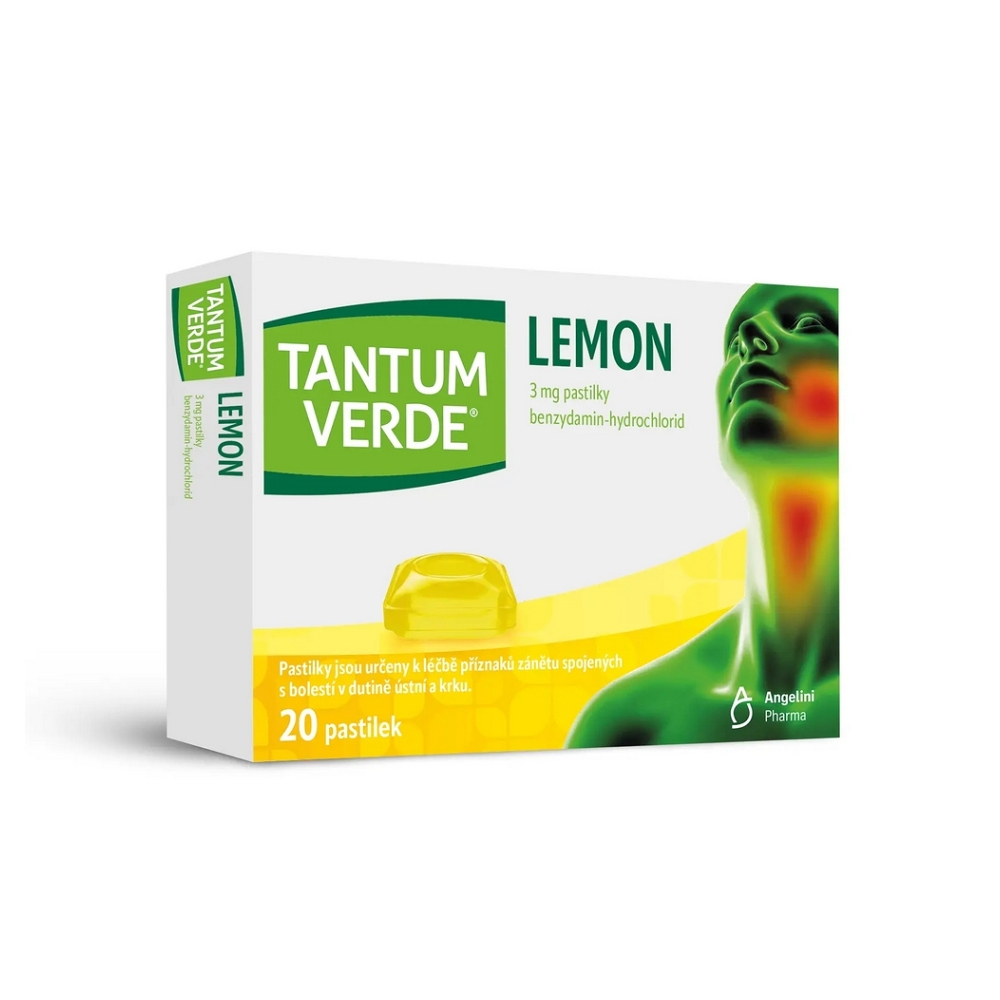 E-shop TANTUM VERDE Lemon 3mg 20 pastilek