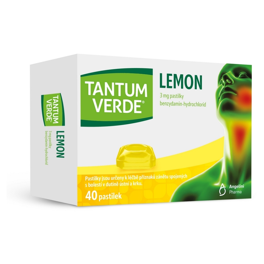 E-shop TANTUM VERDE Lemon 3mg 40 pastilek
