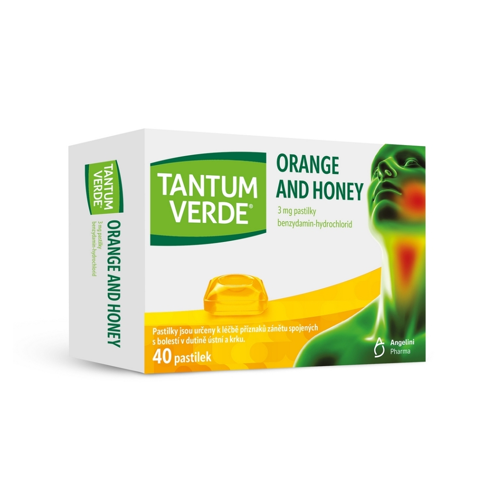 E-shop TANTUM VERDE Orange & honey 3 mg 40 pastilek