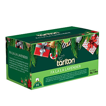 TARLTON Christmas fa la la lavender zelený čaj s levandulí 20 sáčků (Zelené čaje)