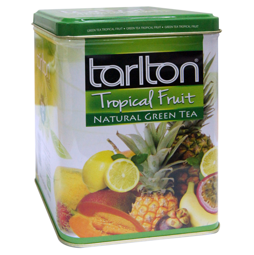 Levně TARLTON Green natural tropical fruits plech 250g