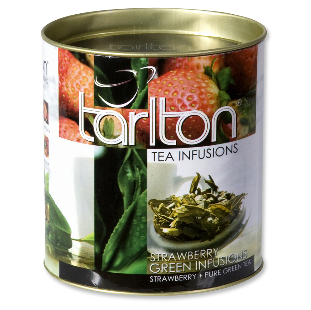 Levně TARLTON Green strawberry zelený čaj 100 g