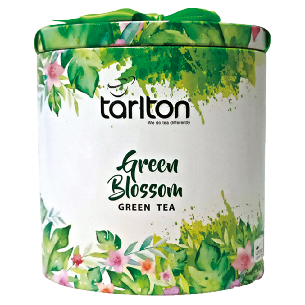 Levně TARLTON Green tea ribbon blossom plech 100 g