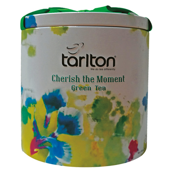 TARLTON Green tea ribbon cherish the moment plech 100 g (Zelené čaje) - Jednodruhové, Zelené