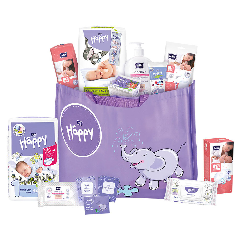 Fotografie HAPPY Porodnický balíček vel. XL taška