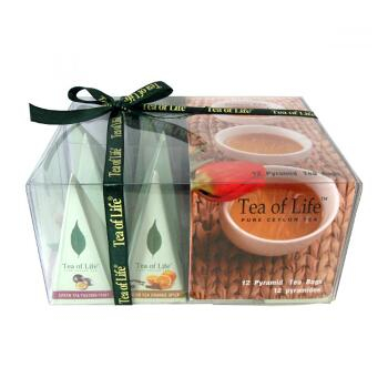 Tea of Life Zelený čaj dárková kolekce 4 příchutě 12ks pyramid