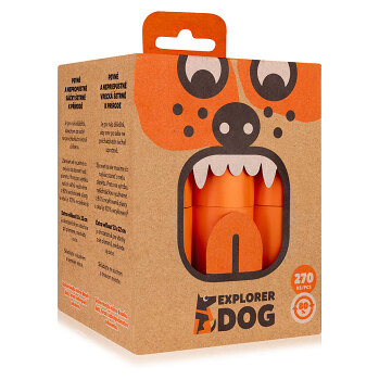 EXPLORER DOG Sáčky recyklované na psí exkrementy 270 ks (Úklid po psech a sáčky na exkrementy)