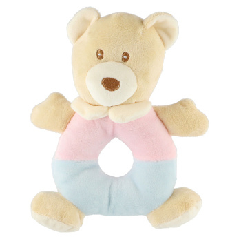 TEDDIES Chrastítko medvěd béžové (Chrastítka a hrkačky)