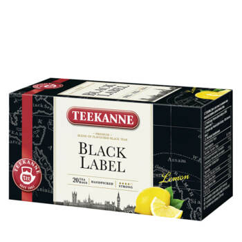 TEEKANNE Black Label Lemon černý čaj s citrónovou šťávou 20 sáčků
