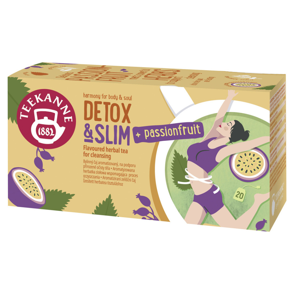 TEEKANNE Detox & Slim passionfruit bylinný čaj 20 sáčků