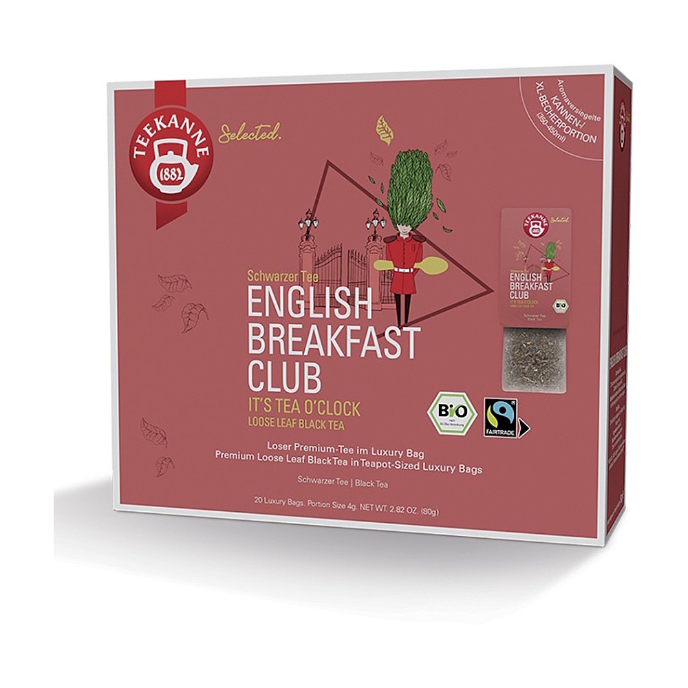 Teekanne English Breakfast Luxury Bags BIO 20x4 g