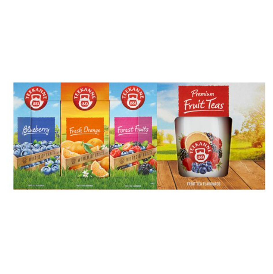 TEEKANNE Premium fruit teas + hrnek ovocné čaje 3 x 20 sáčků