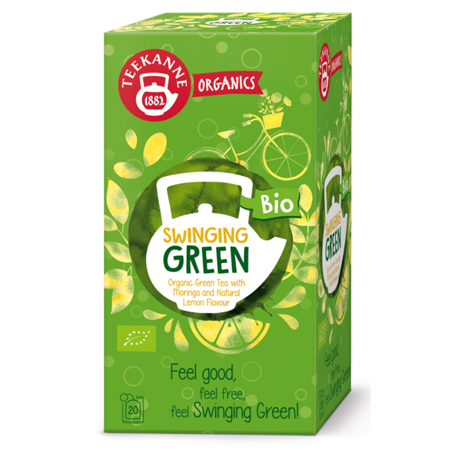 Levně TEEKANNE Swinging green zelený čaj BIO 20 sáčků