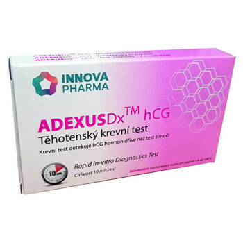 INNOVA PHARMA Adexus HCG Těhotenský krevní test 1 kus