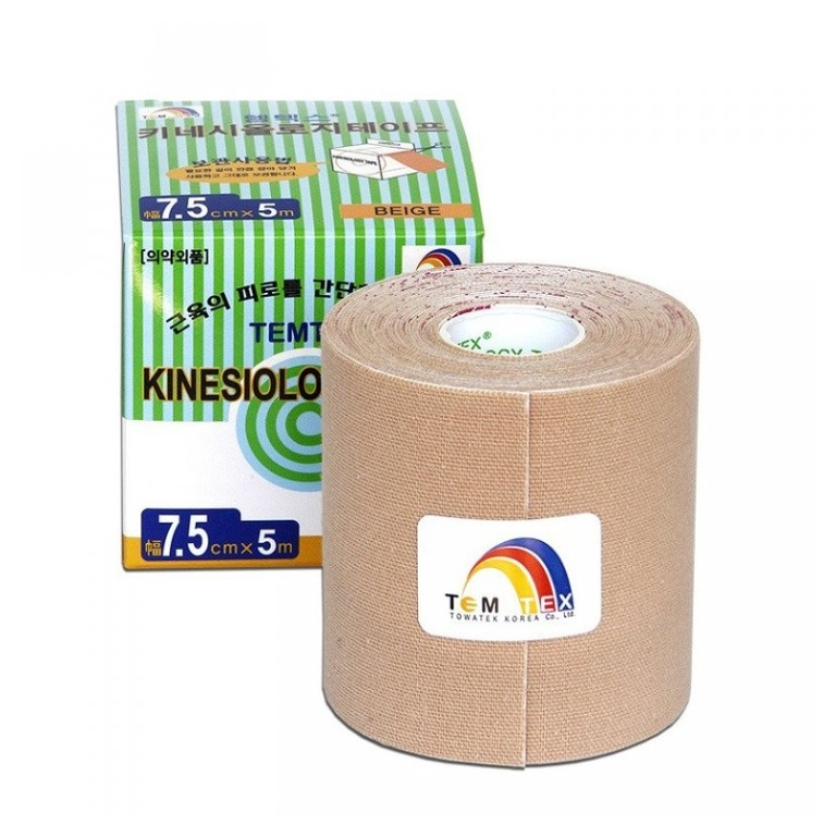 Levně TEMTEX Kinesio tape Classic béžová tejpovací páska 7,5cm x 5m 1 kus